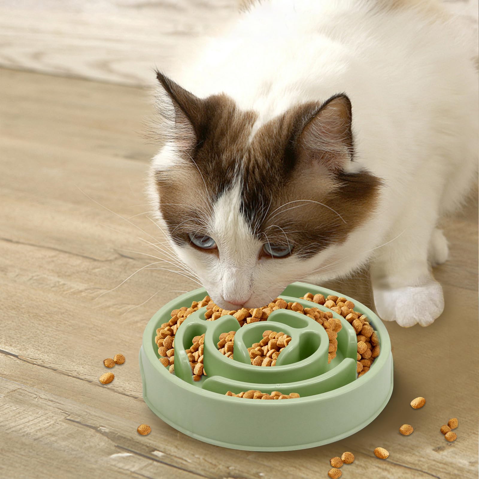 Slow Feeder Dog Bowls - Non-Slip Puzzle Bowl for Fast Eaters, Anxiety Relief & Mental Stimulation - Perfect for Small, Medium & Large Breed Dogs & Cats - Great for Mealtime Fun & Portion Control