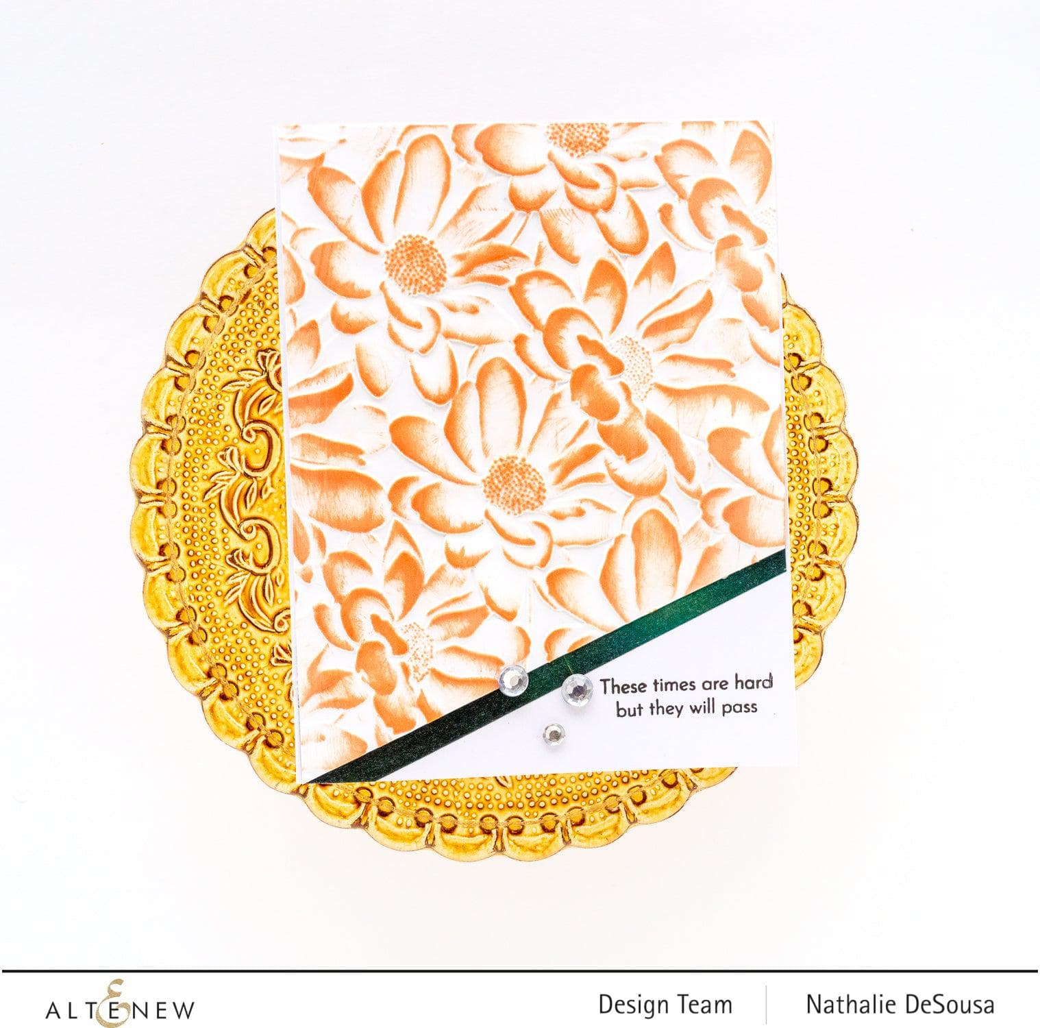 3D Daisy Embossing Folder for Card Making, Scrapbooking & DIY Crafts - Floral Design Paper Craft Tool for Greeting Cards, Invitations & Home Decor