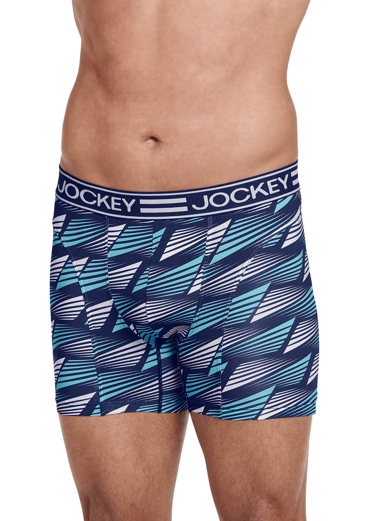 Jockey Men's Cooling Mesh Performance Boxer Briefs - 6 Inch Breathable Underwear for Sports & Active Lifestyle | Comfortable Workout & Gym Essentials
