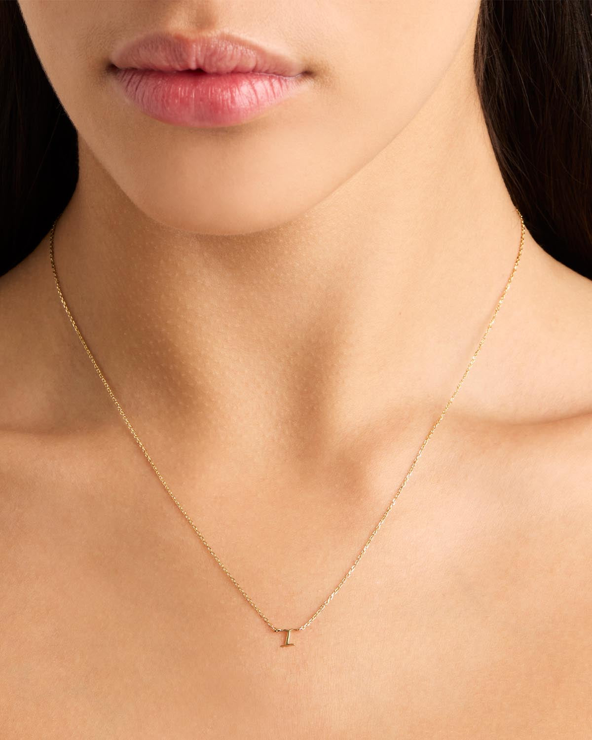 14K Solid Gold Love Letter Necklace for Women - Personalized Romantic Jewelry Gift for Her - Perfect for Anniversaries, Valentine's Day & Special Occasions