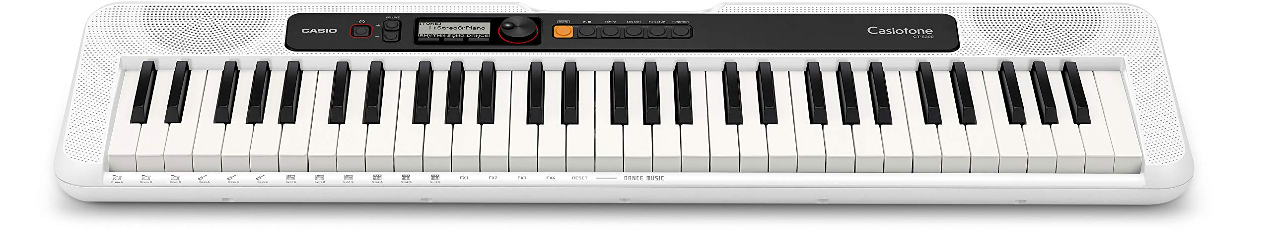 Casio Casiotone CT-S200 61-Key Portable Keyboard Piano - White Bundle with Stand, Bench, Headphones & Accessories for Beginners | Home, Studio & Travel Use