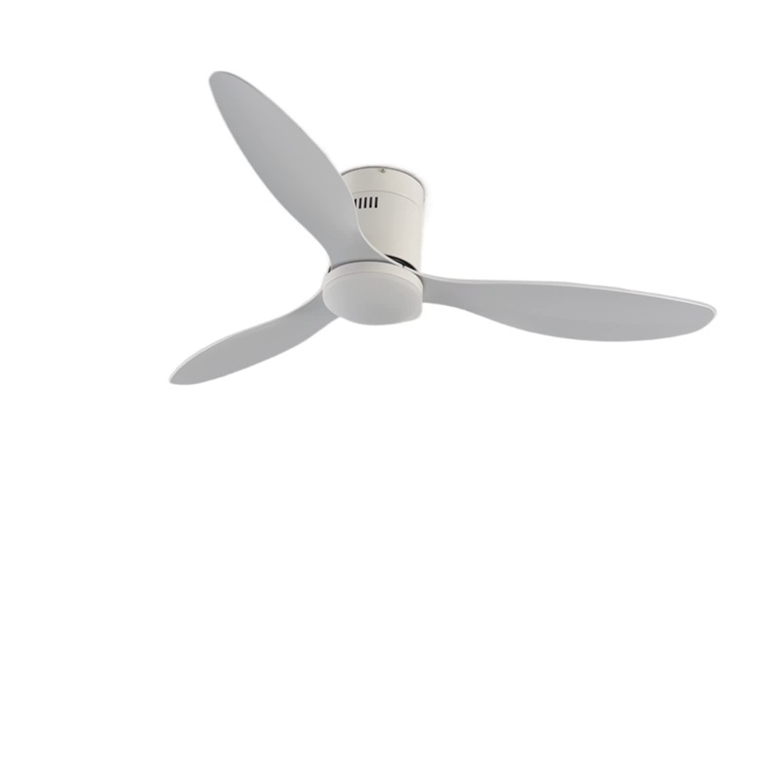 TULSIE 52 Inch White Ceiling Fan with Light & Remote Control - Energy Efficient DC Motor, Quiet Operation for Bedroom, Living Room & Dining Room - Modern Home Cooling Solution