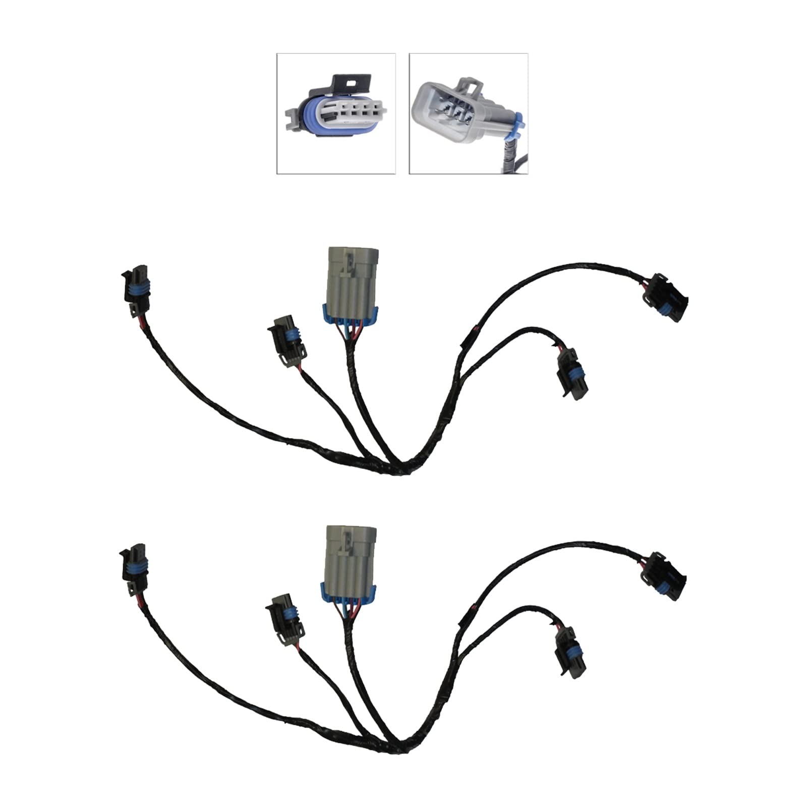 8 GM 12573190 Ignition Coils + 2 Herko Bracket and Harness + 8 Herlux Spark Plug Wires with Heat Shield - Compatible with Chevy, GMC, Cadillac - High Performance Ignition System Upgrade for Smooth Engine Operation