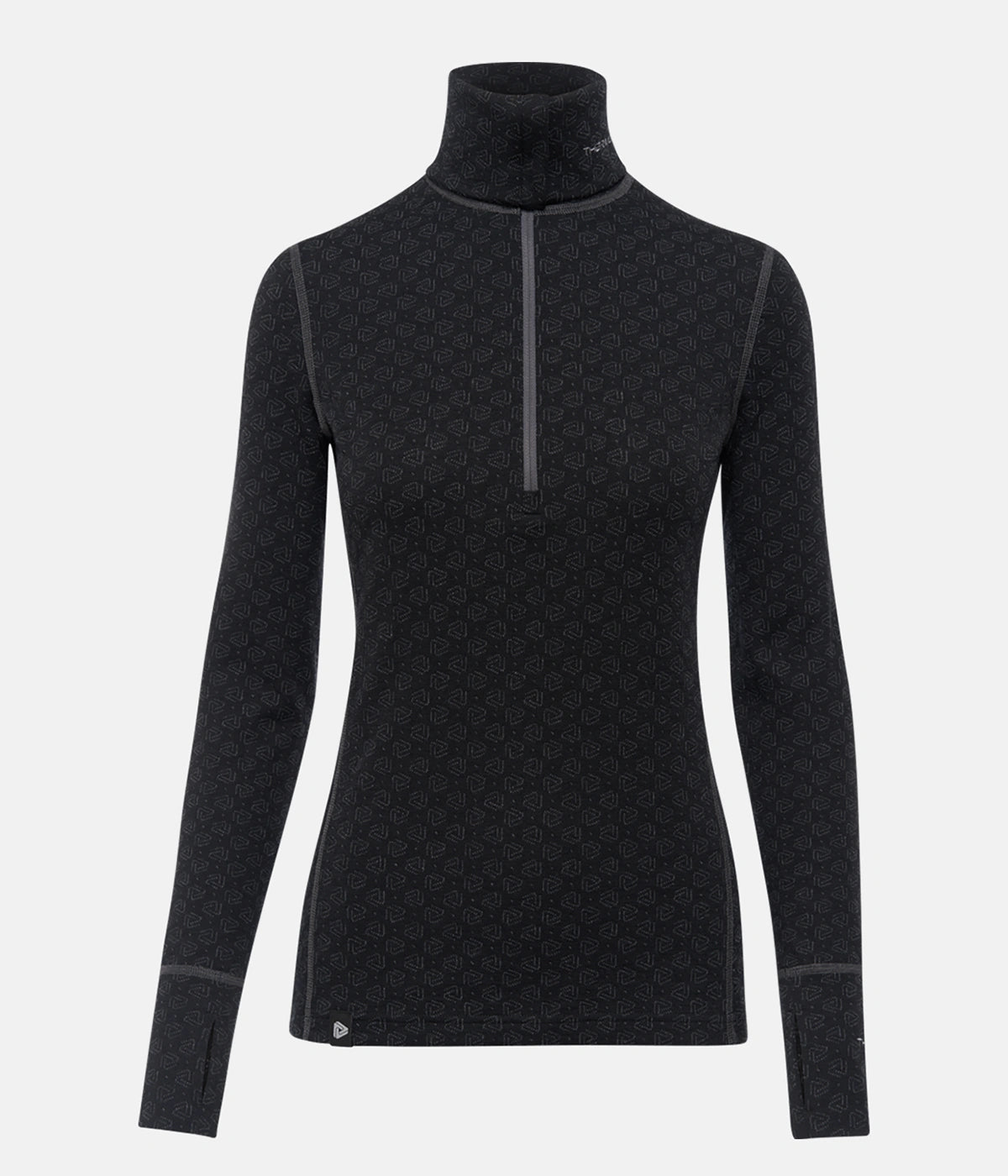 Women's Merino Wool Thermal Turtleneck 1/2 Zip Long Sleeve Shirt - Winter Warm Base Layer for Skiing, Hiking & Outdoor Activities