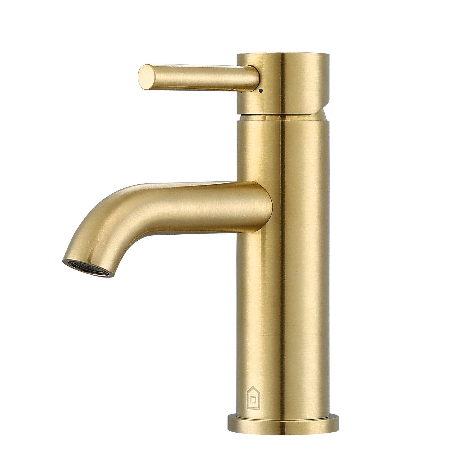 Ancona Valencia Single Handle 1 Hole Bathroom Faucet in Brushed Champagne Gold - Modern Waterfall Sink Faucet for Bathroom Vanity, Powder Room & Guest Bath (Oil-Rubbed Bronze Finish)