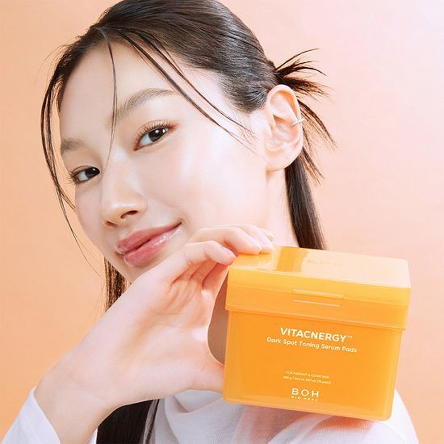 BIOHEAL BOH Vitacnergy Dark Spot Correcting Serum Pads - 70 Sheets for Brightening & Even Skin Tone | Daily Skincare for Hyperpigmentation & Age Spots