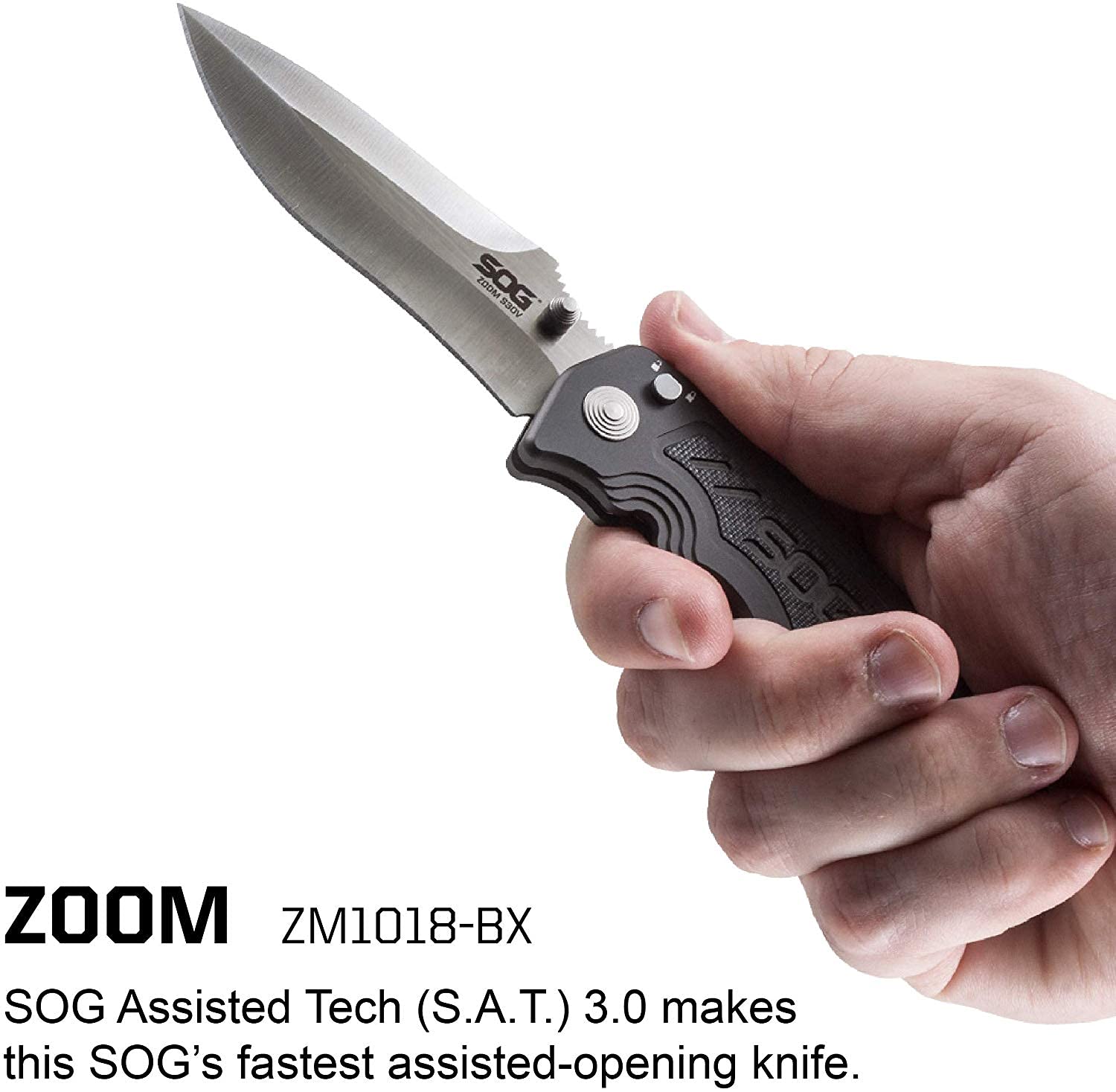 SOG Folding Pocket Knife - Zoom EDC Survival Knife with 3.5