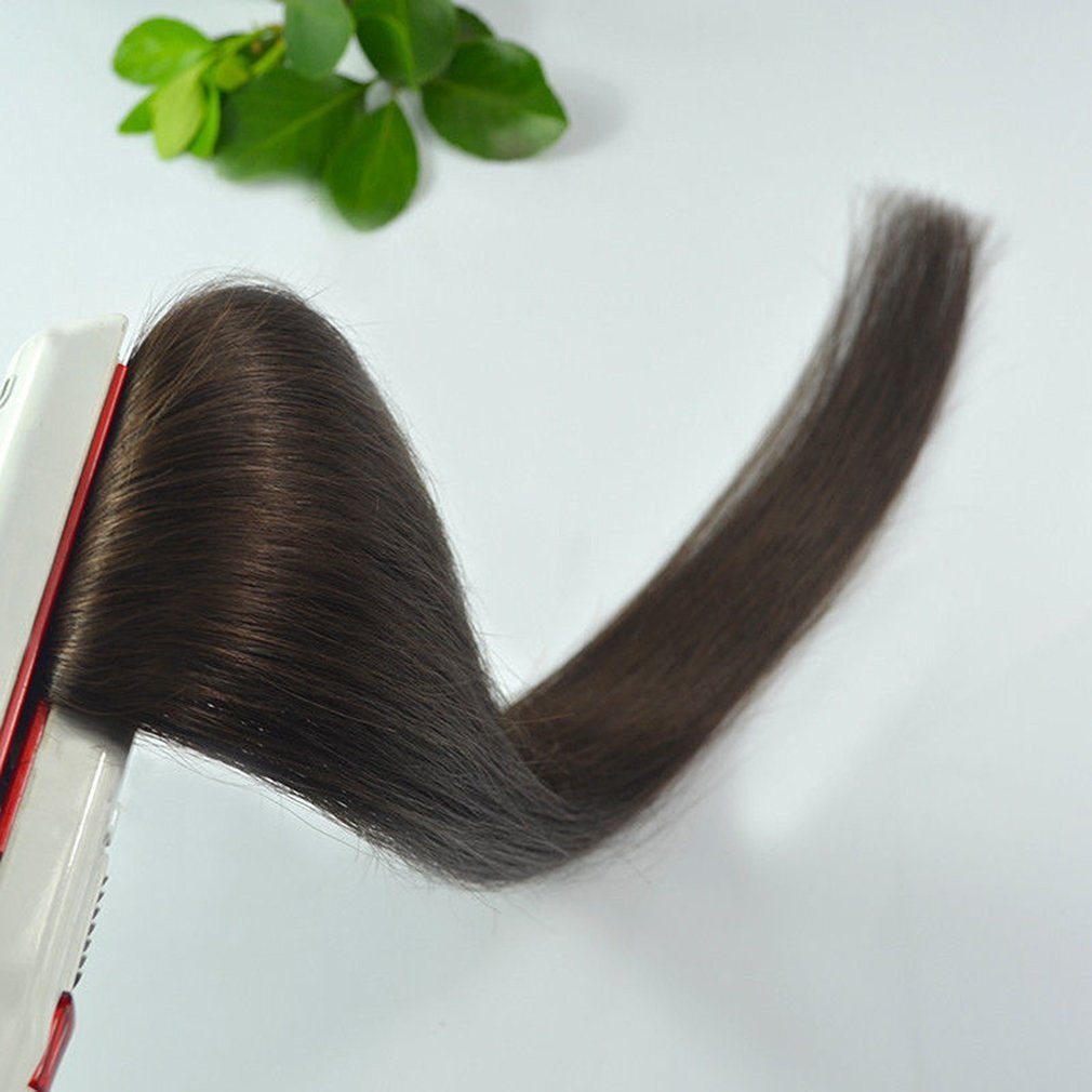 Majik Straight 24-Inch Dark Brown Human Hair Extensions with 5 Clips - 100g Natural Look & Feel for Women & Girls - Perfect for Daily Wear, Parties & Special Occasions
