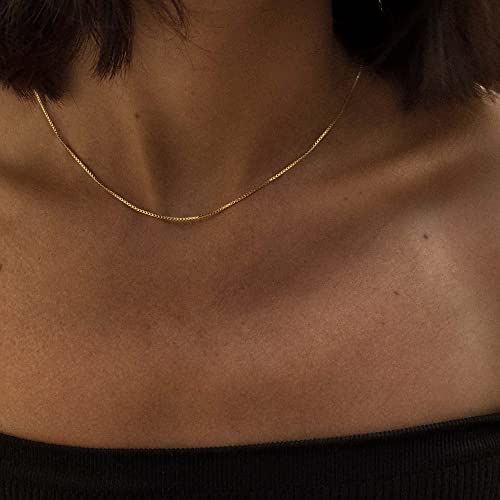 14inch box chain-gold
