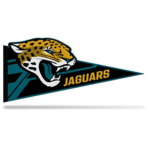 NFL Football Shape Cut Soft Felt Pennant - Easy to Hang Home Decor for Game Room, Man Cave & Bedroom - Perfect for Sports Fans & Football Enthusiasts