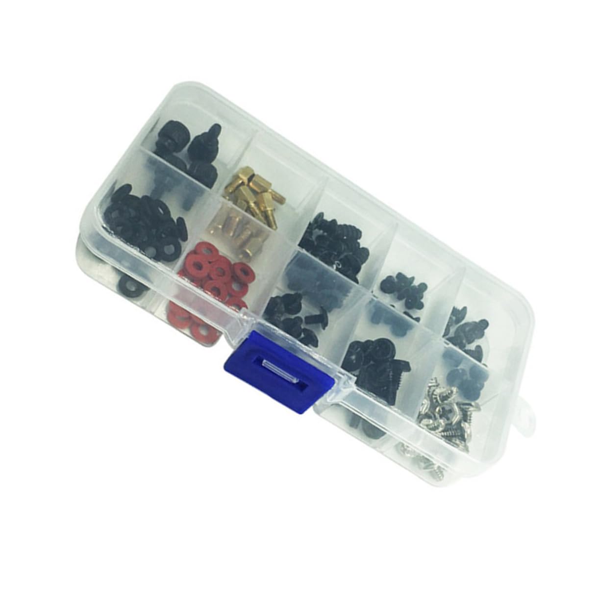 ULTECHNOVO 100-Piece Computer Case Screw Kit - M3/M4/M5 Screws, Standoffs & Motherboard Spacers for PC Building & Repair - Durable Stainless Steel & Brass Computer Chassis Hardware Accessories (Perfect for DIY PC Assembly, Upgrades & Electronics Maintenance)