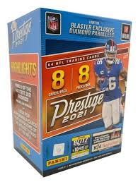2021 Panini Prestige Football Blaster Box - NFL Trading Cards Collection for Sports Fans & Collectors - Perfect for Gifts, Investment, and Game Day Decor