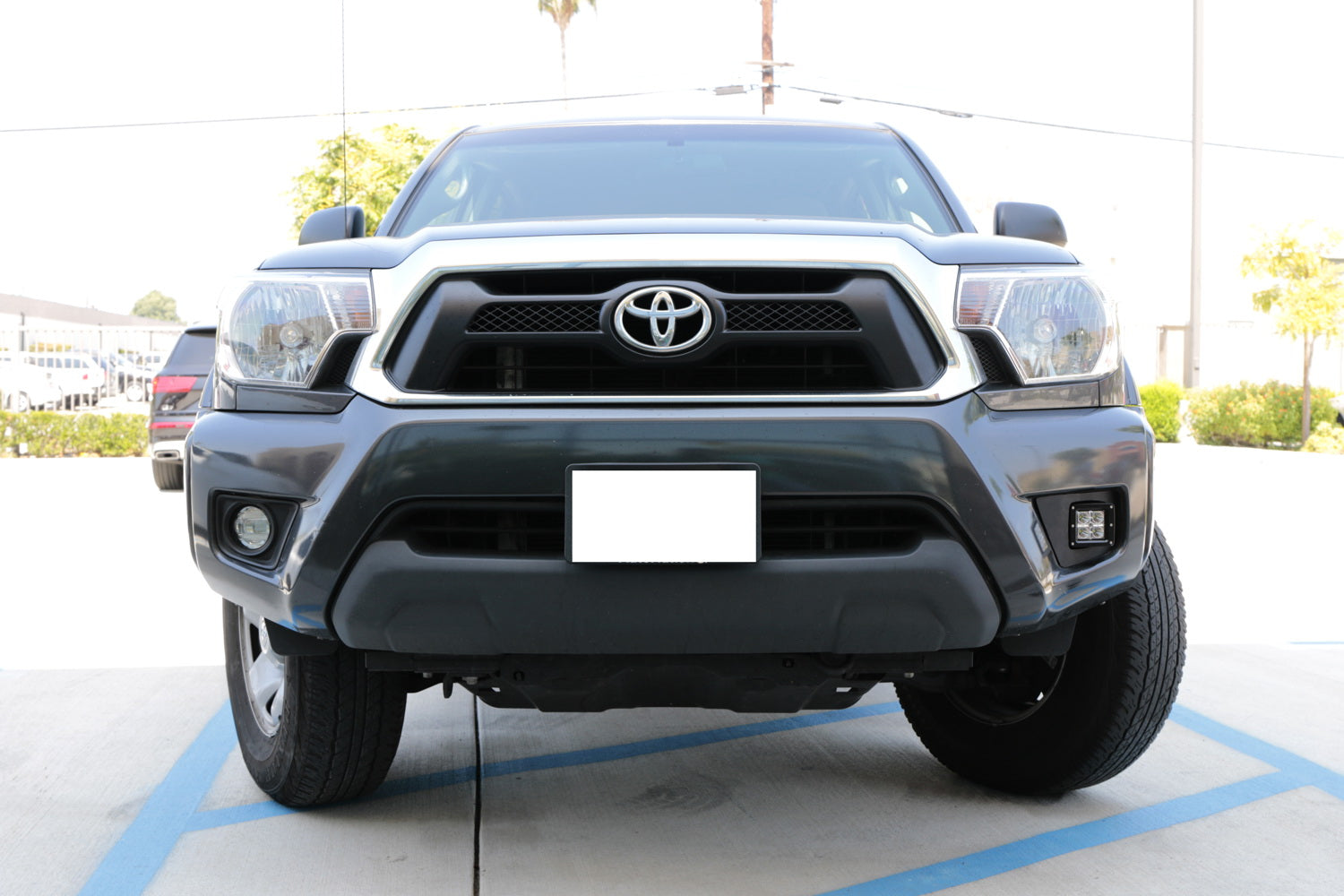 40W CREE Cubic LED Fog Lights with Mounting Bracket, Bezel & Wiring Kit - Compatible with 2012-2015 Toyota Tacoma | Off-Road, Night Driving & Foggy Weather Use