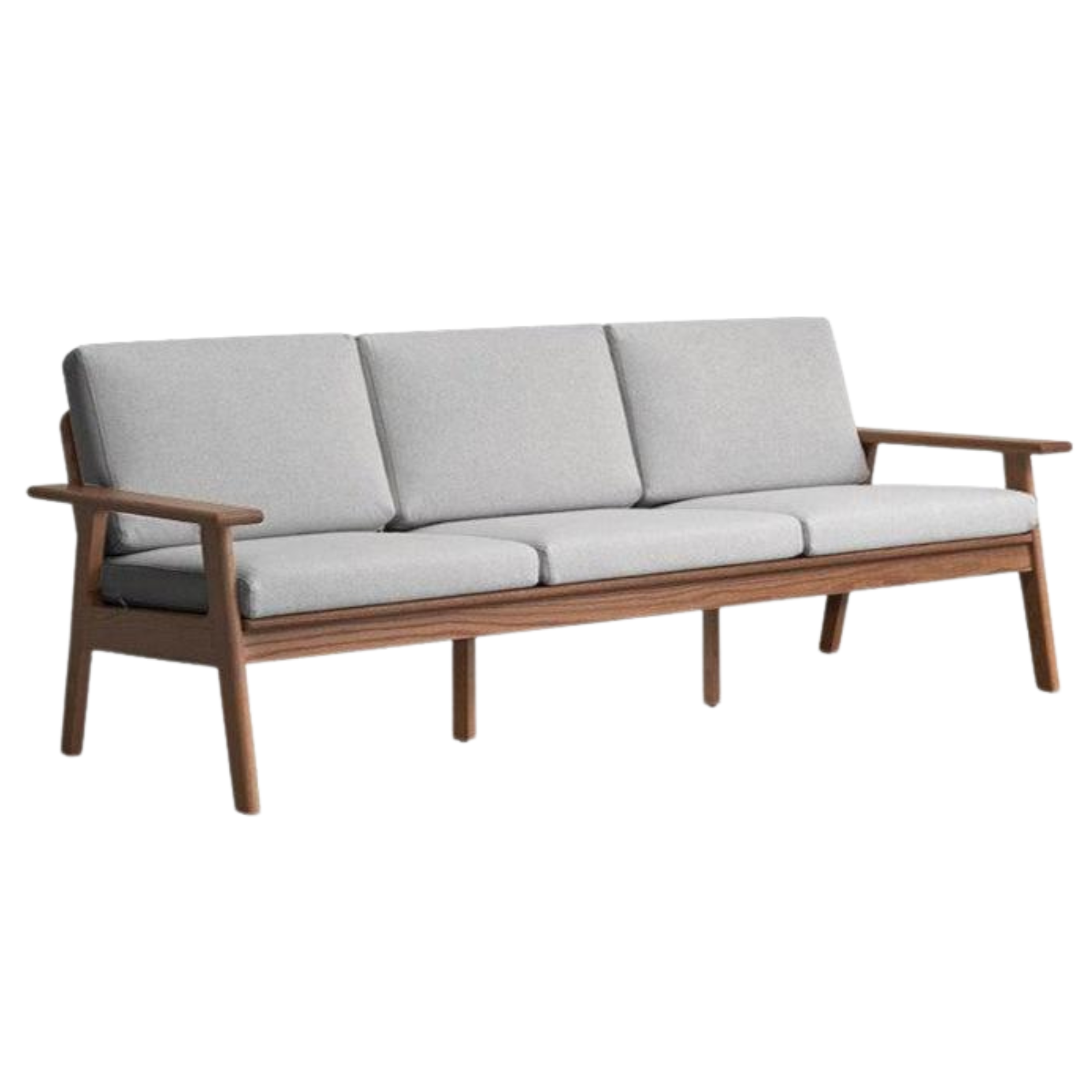 94.4x32.6x32.6 inch / 240x83x83 cm / Walnut Color / oak seat board large three-person (five colors optional)
