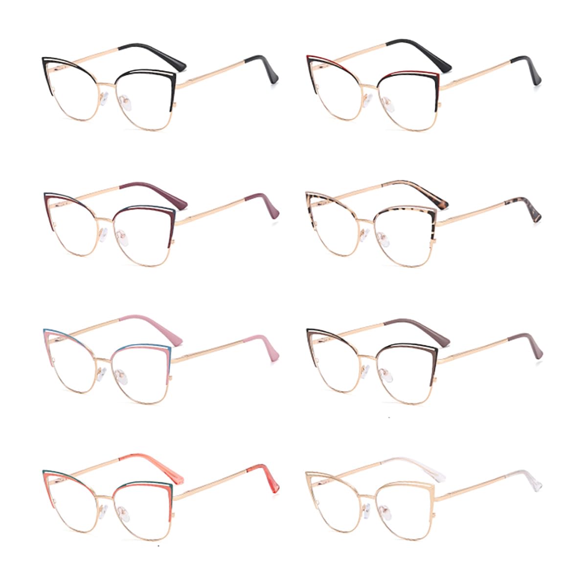 Kachawoo Blue Light Blocking Glasses for Women - Stylish Cat Eye Metal Frame Computer Glasses | Reduce Eye Strain for Work, Gaming & Screen Time