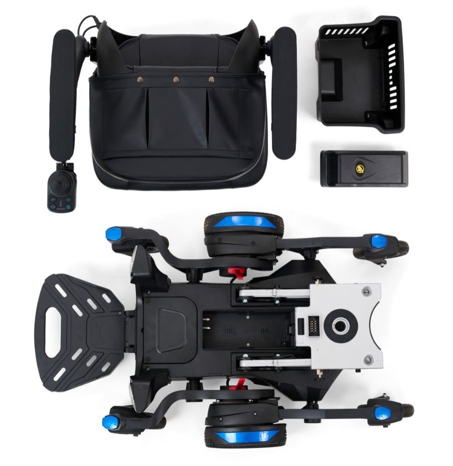 Golden Technologies Buzzaround CarryOn Powerchair - Lightweight Portable Mobility Scooter for Adults & Seniors - Ideal for Travel, Shopping, and Indoor/Outdoor Use