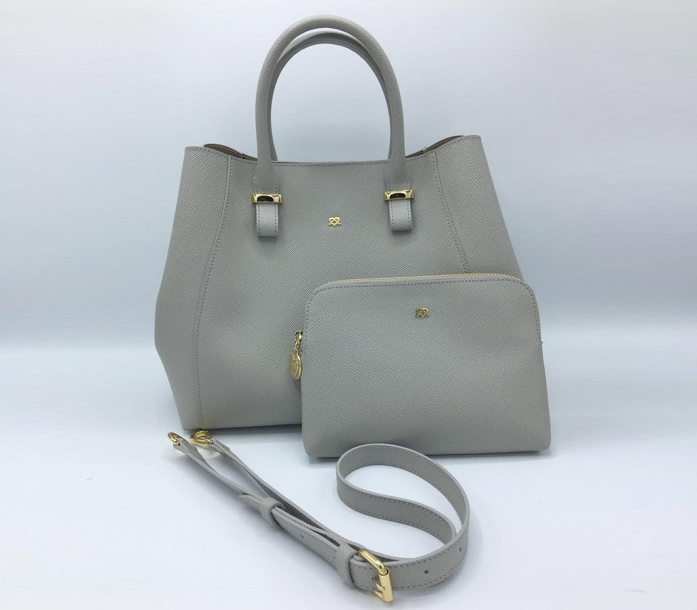 Jane Vegan Leather Handbag for Women - Stylish Grey Crossbody Purse | Perfect for Work, Travel & Everyday Use