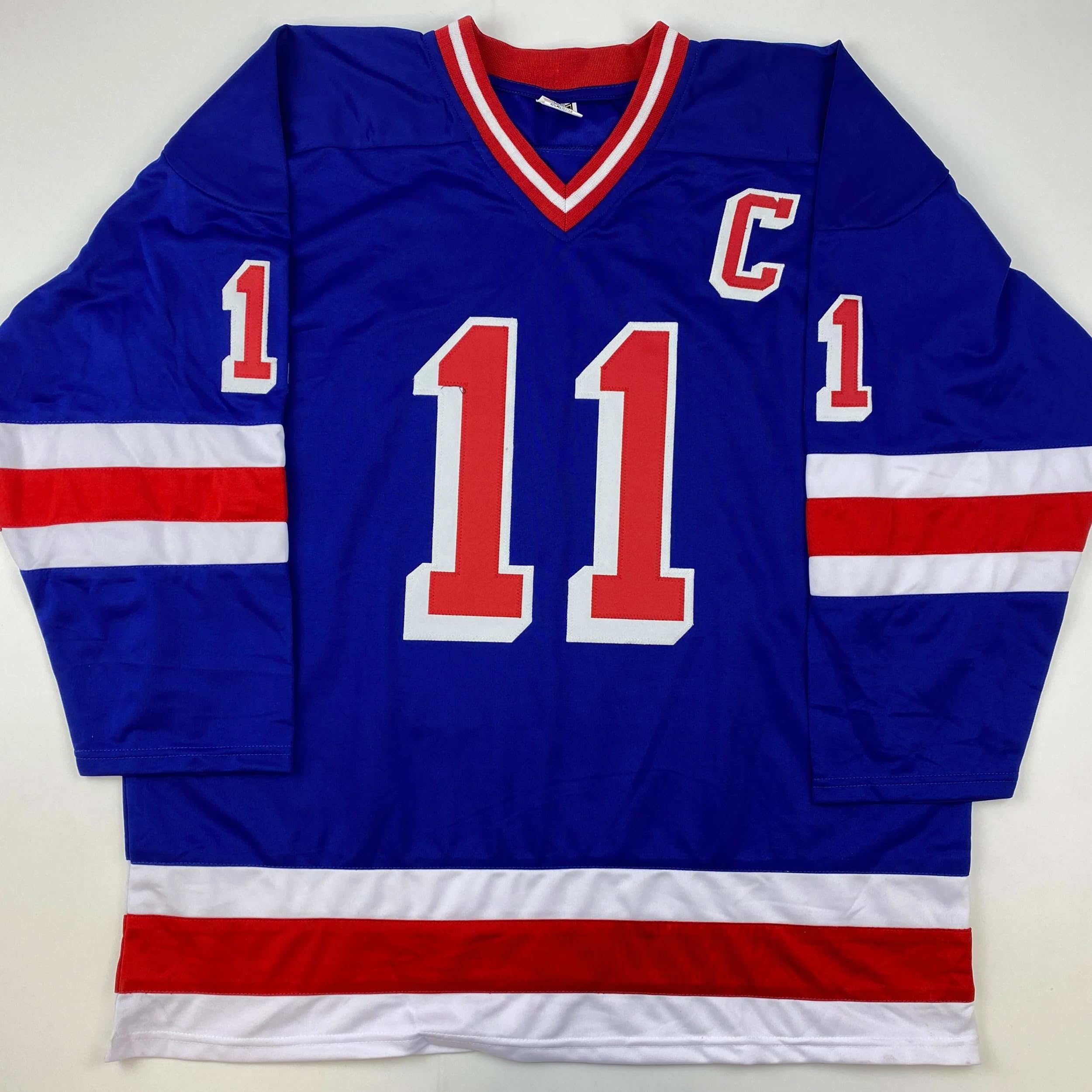 Authentic Autographed Mark Messier New York Rangers Blue Hockey Jersey with JSA COA - Perfect for Collectors, Sports Memorabilia Displays & Hockey Fan Gifts