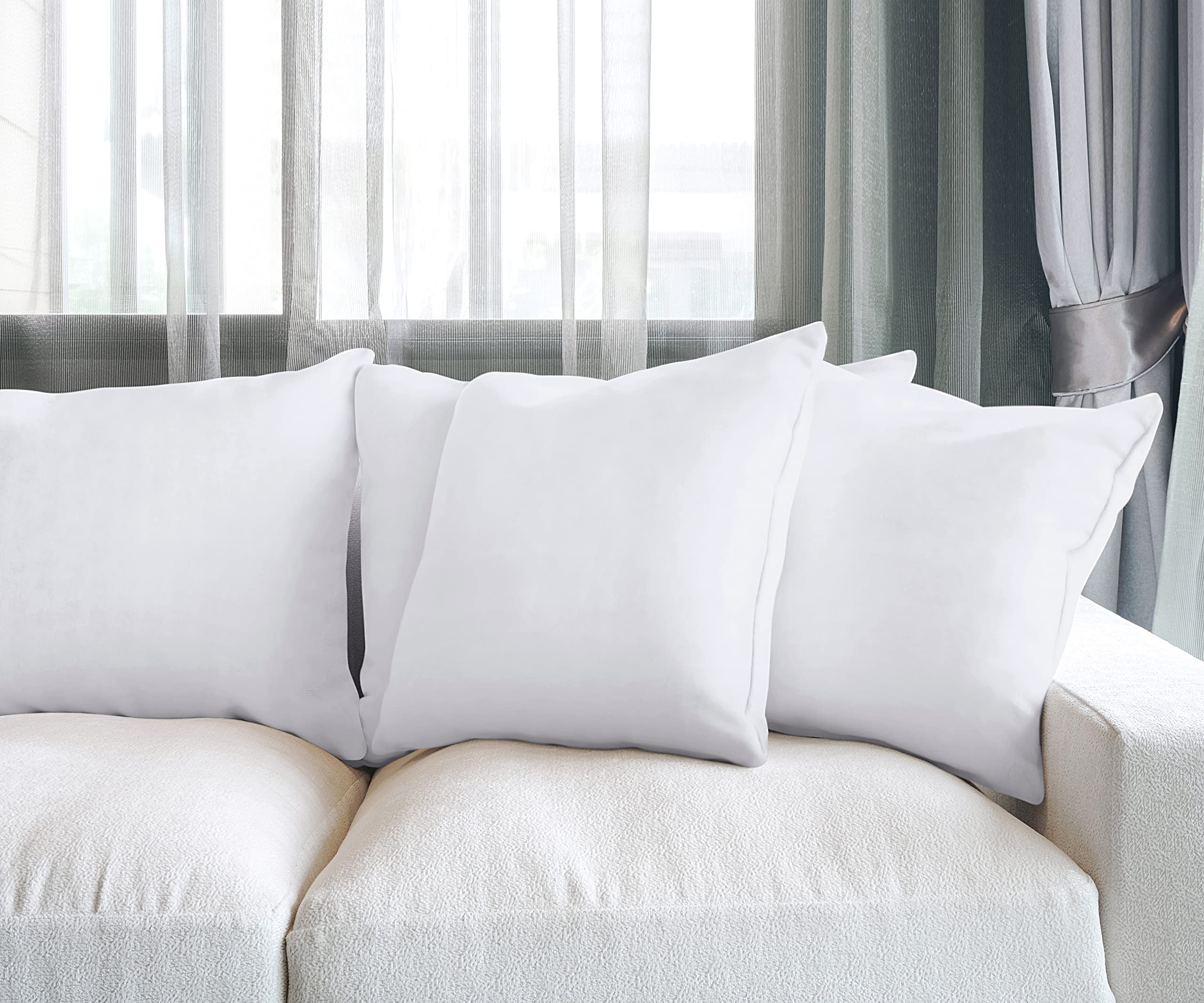 Utopia Bedding 24-Pack White Throw Pillows 20x20 Inches - Decorative Couch & Sofa Pillows for Bedroom, Living Room - Perfect for Home Decor, Accent Pillows, and Cozy Comfort