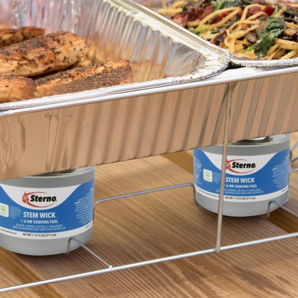 Sterno STE10102 Chafing Fuel Can - 24 Pack | Long-Lasting Gel Fuel for Buffet Servers, Catering, and Food Warmers | Safe & Clean Burning for Indoor & Outdoor Use