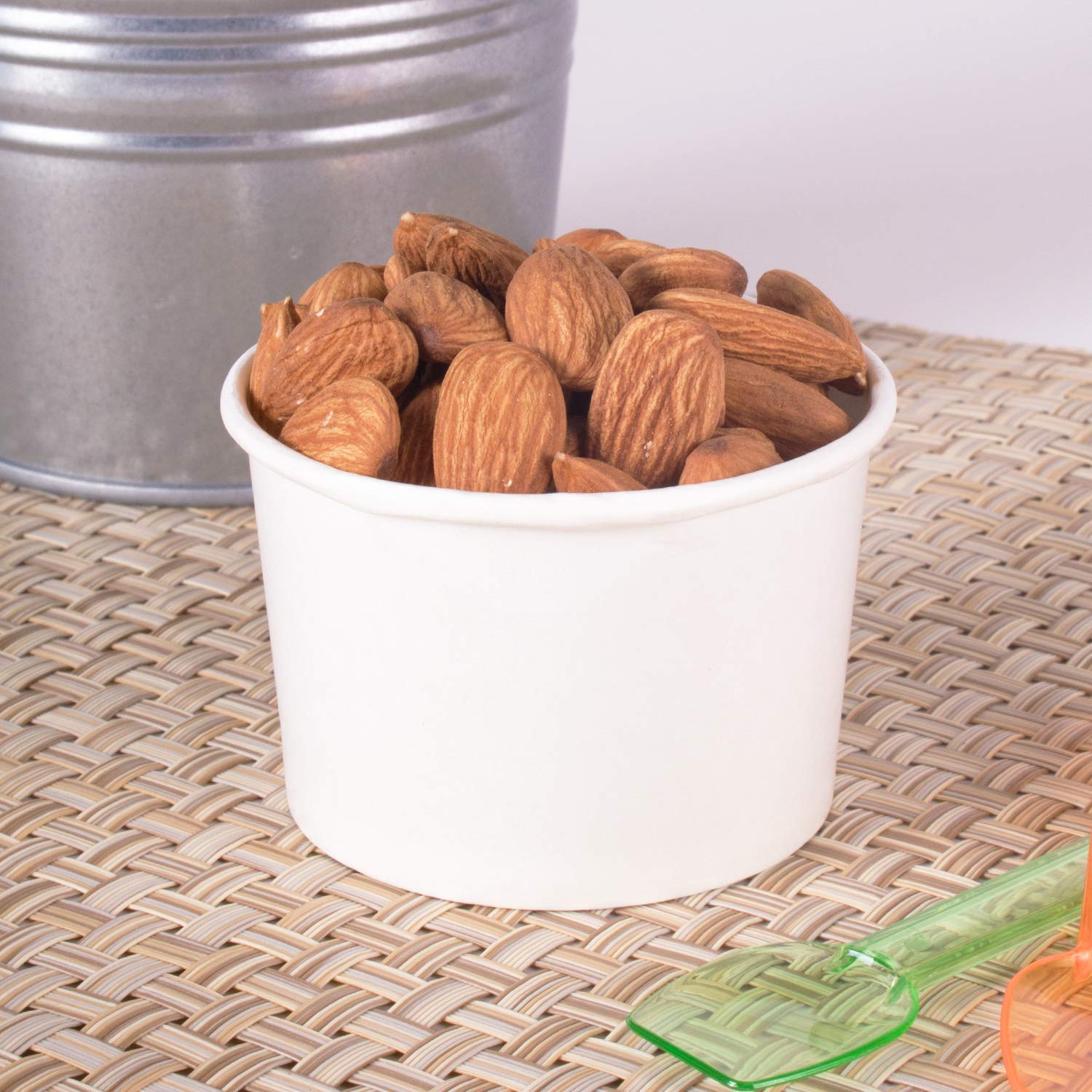 Premium 4oz (1000 ct) White Paper Ice Cream Cups - Ideal for Hot & Cold Foods, Gelato, Yogurt, and Snacks - Perfect for Parties, Dessert Shops, and Catering (C-KDP4W)