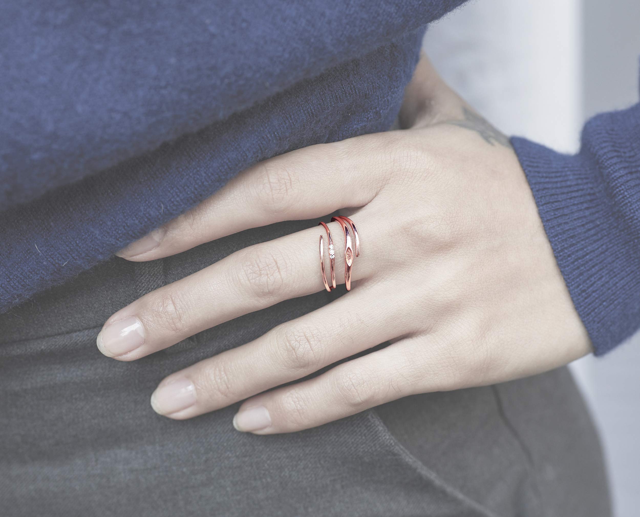 14K Rose Gold Wedding Ring Set for Couples - Matching Diamond Engagement & Promise Bands | Elegant Bridal Jewelry for Anniversaries, Proposals & Romantic Occasions