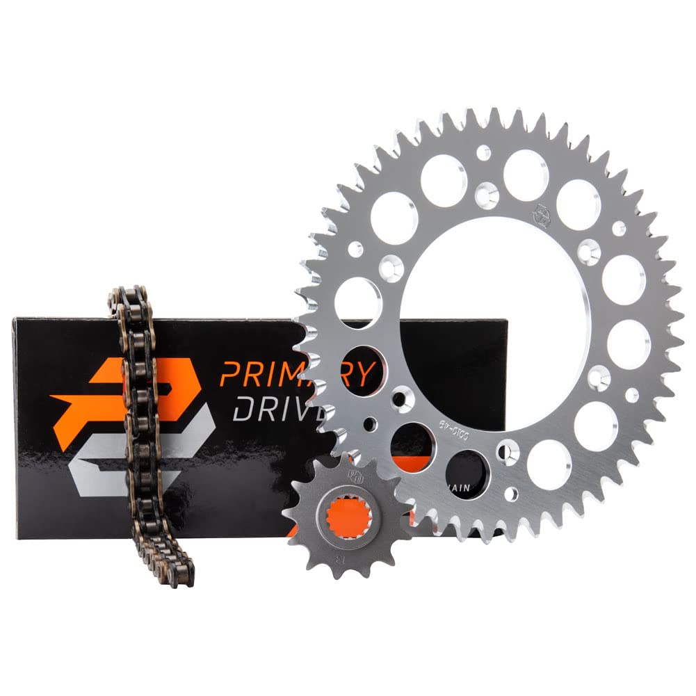 Husqvarna FX 350 (2017-2019, 2025) Alloy Kit & Silver O-Ring Chain Rear Sprocket - Durable Motorcycle Drive System for Off-Road Racing and Trail Riding