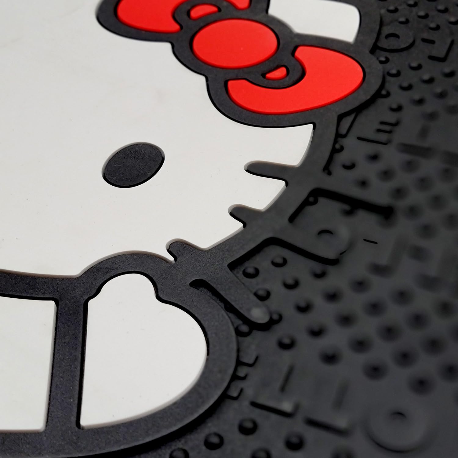 8-Piece Hello Kitty Car Seat Cover Set with 4 Rubber Mats, Steering Wheel Cover & Air Freshener - Cute Kawaii Car Accessories for Girls, Women & Teens - Perfect for Sedans, SUVs & Trucks