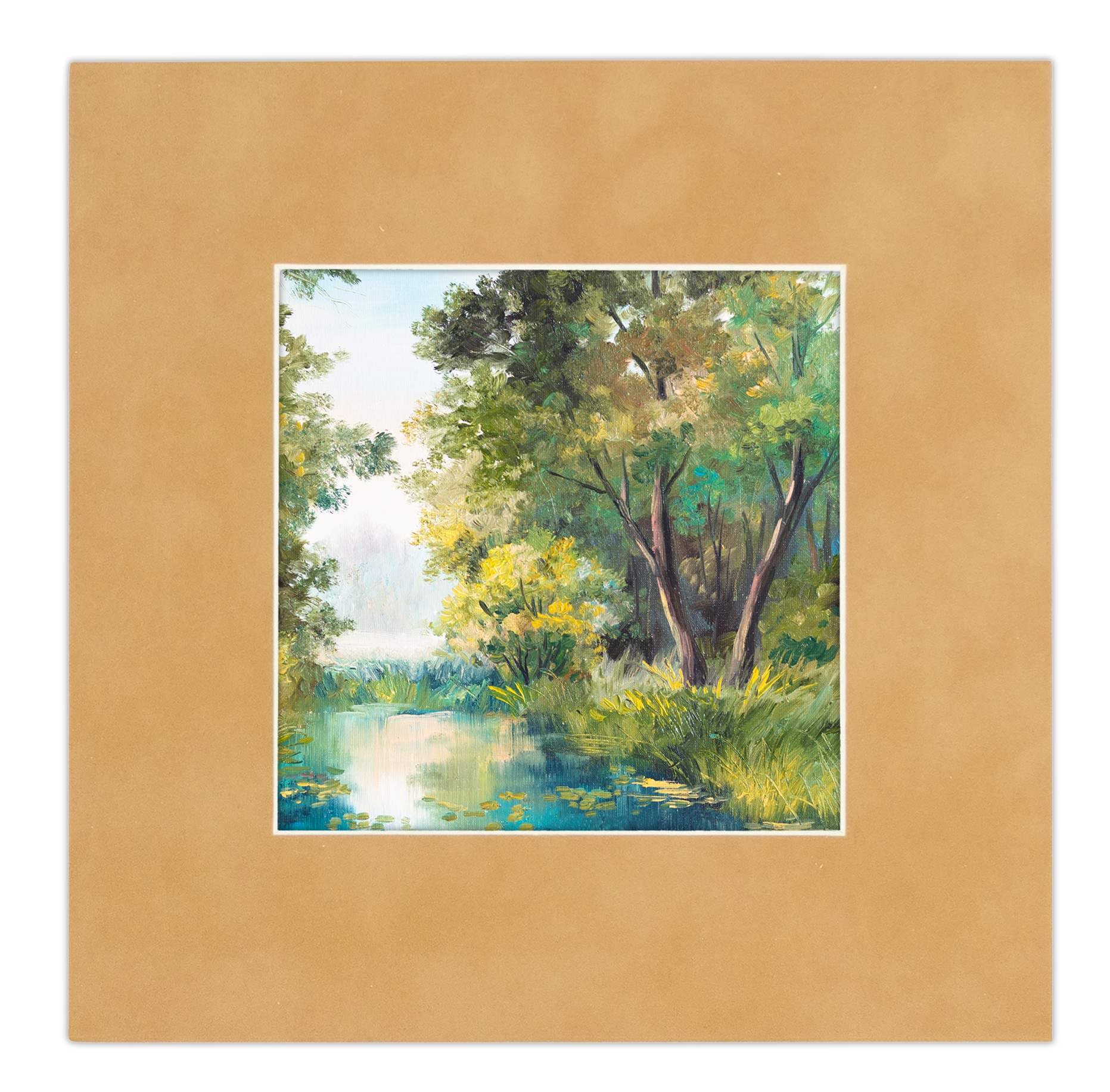 24x36 Inch Beige Suede Picture Mat Board - Precut Bevel Cut Mat for 20x30 Photos & Artwork - Acid Free Backing Board Included - Perfect for Framing, Scrapbooking & Home Decor Display