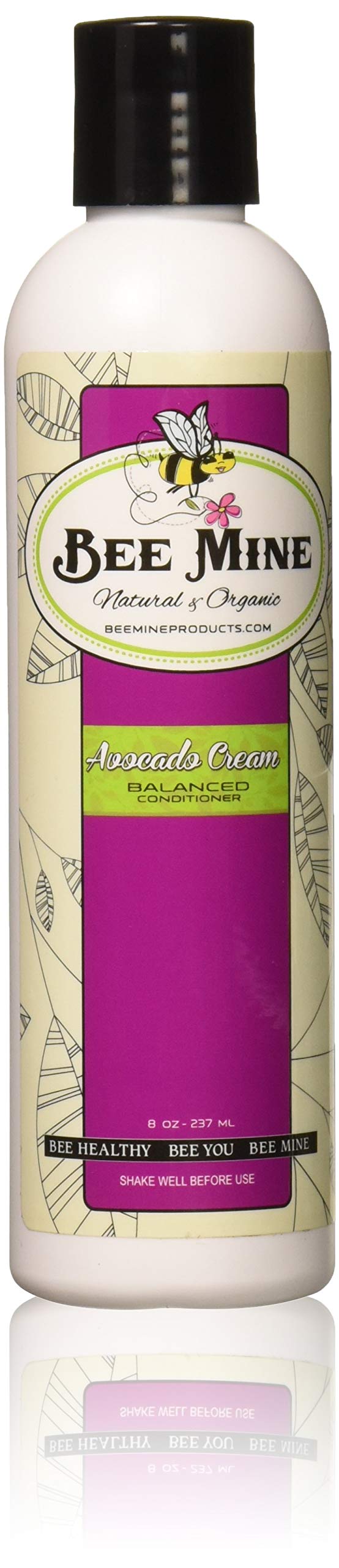 BEE MINE Avocado Cream Balanced Hair Conditioner - 8 Oz for Dry & Damaged Hair - Natural Moisturizing Treatment for Soft, Shiny Locks - Perfect for Daily Use & Hair Repair