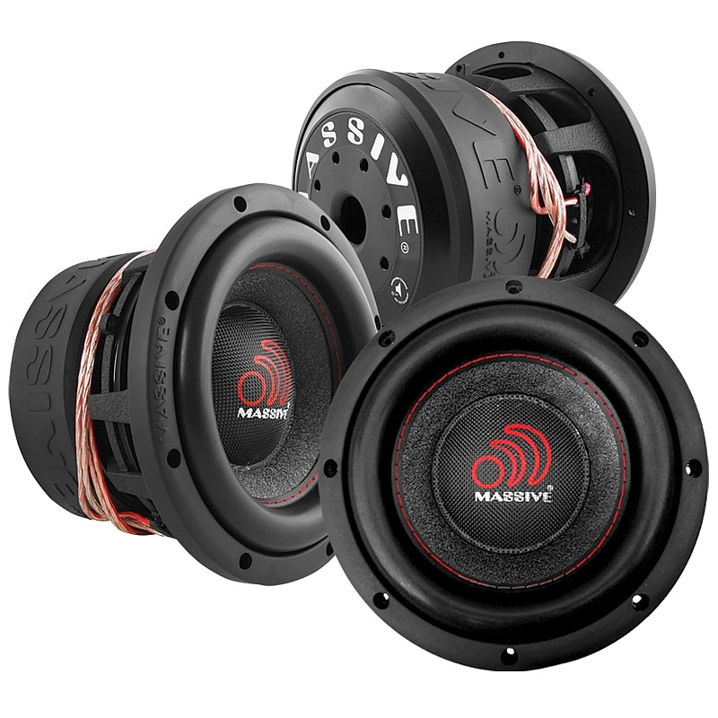 HIPPO84V2 8-Inch 500 Watts RMS Dual 4 Ohm Car Subwoofer - Powerful Bass for Car Audio & Home Theater Systems