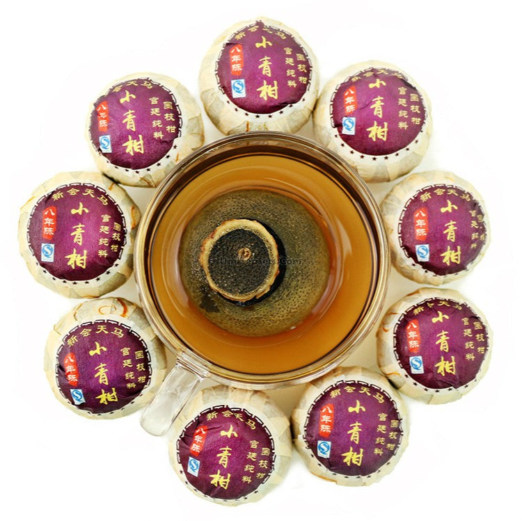 Premium Xinhui Citrus Ripe Puerh Tea - 100% Natural Aged Fermented Tea with Orange Aroma | Perfect for Relaxation, After-Meal Digestion & Gift Giving