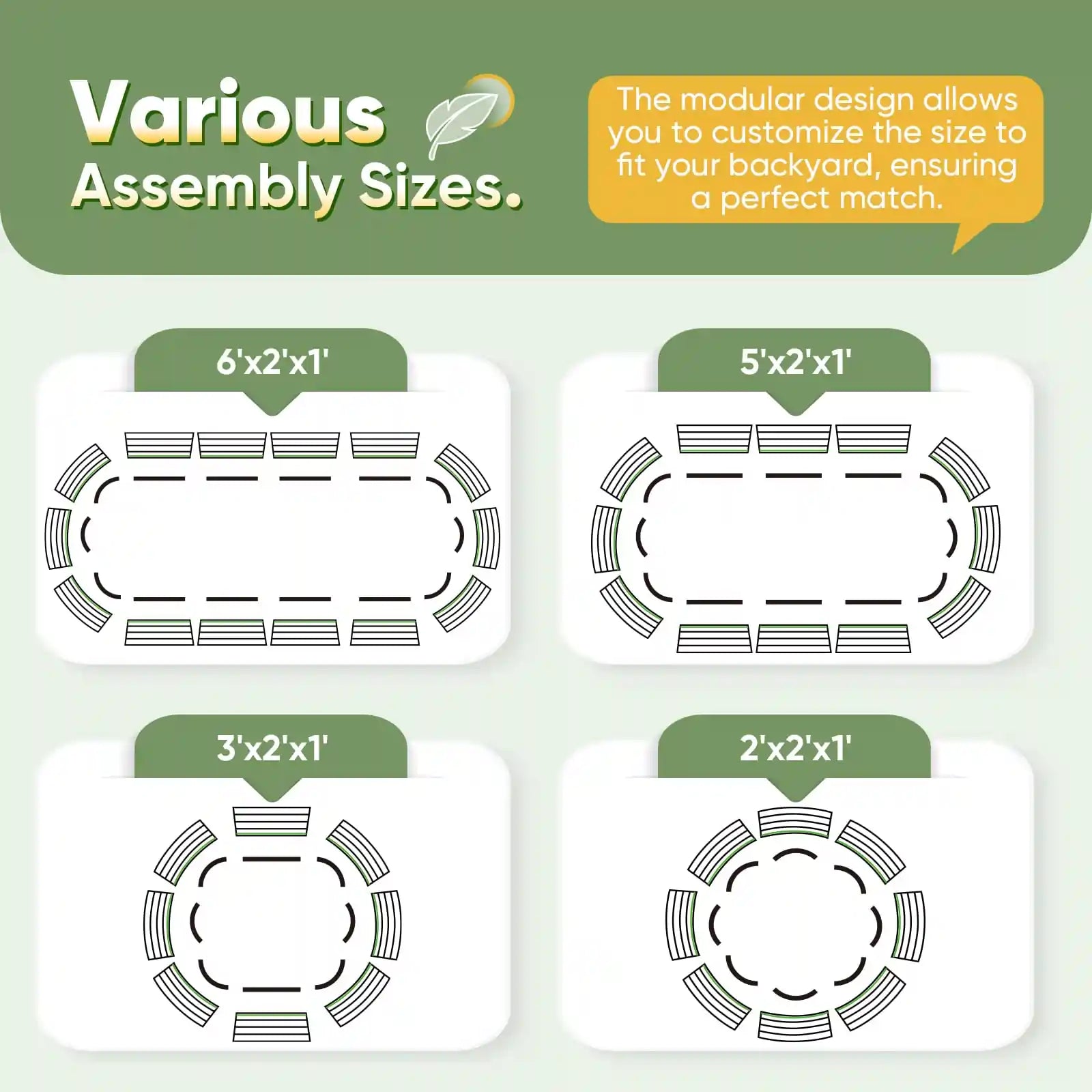 47x24x24 Inch Oval Raised Garden Bed Kit - Elevated Planter Box for Vegetables, Flowers & Herbs - Perfect for Backyard, Patio & Urban Gardening