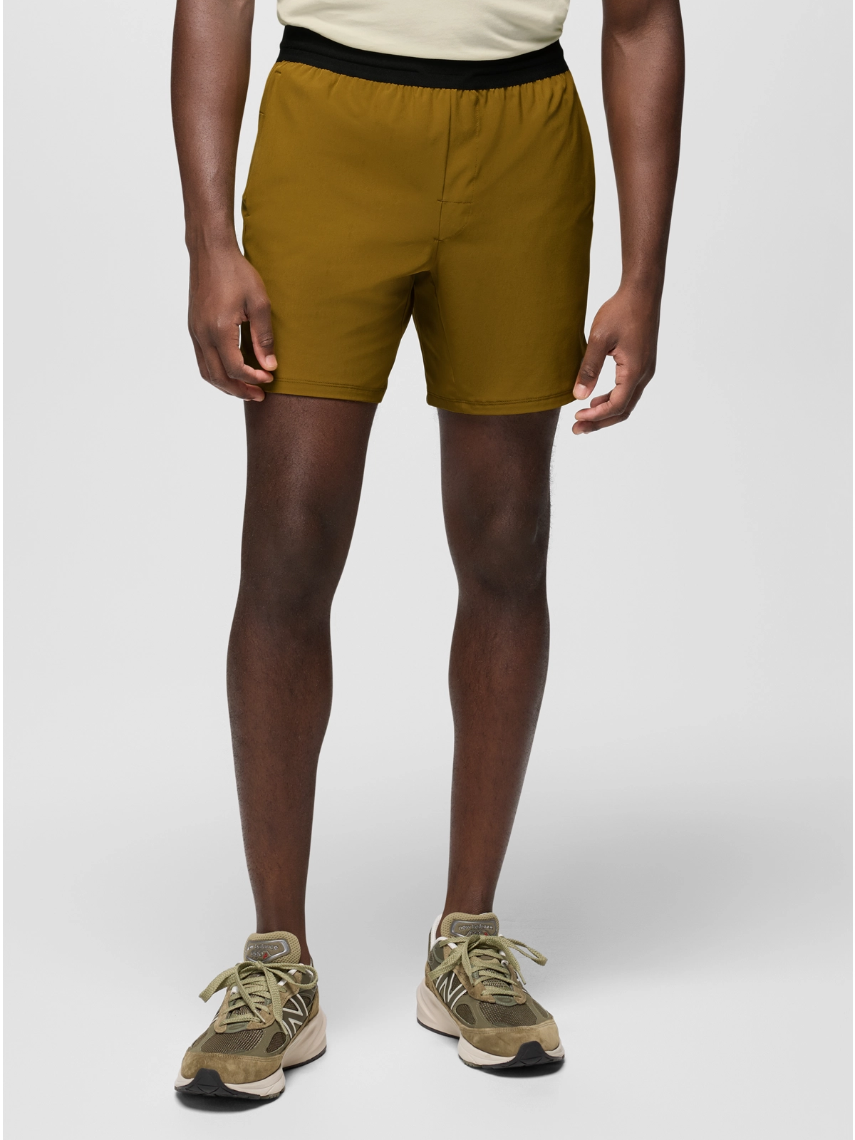 prAna Intrinsic Short - Retro Olive Color Men's Hiking Shorts for Outdoor Adventures & Travel