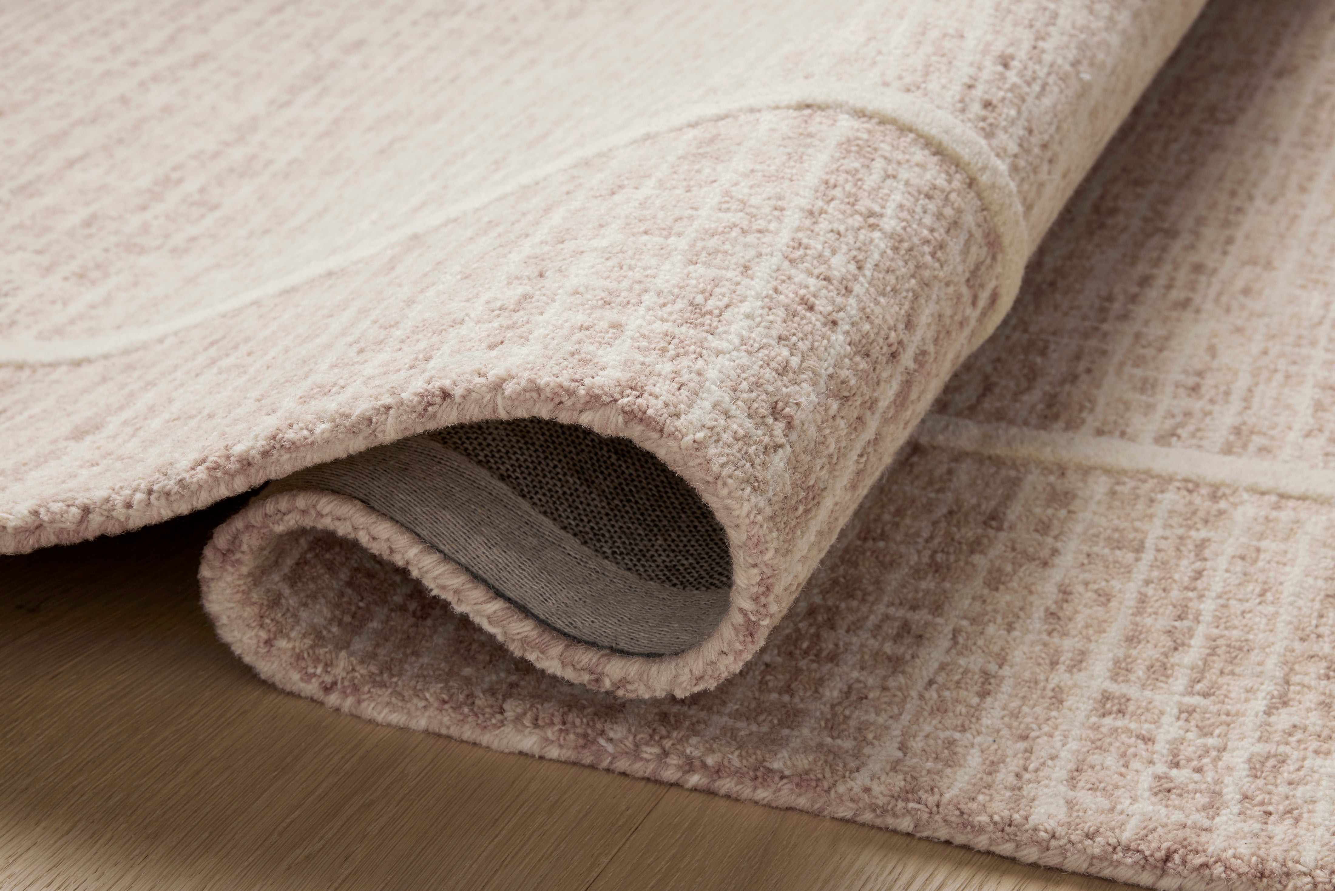 Briggs Blush & Ivory Area Rug - Soft Plush Shaggy Carpet for Living Room, Bedroom, Nursery - Non-Slip Comfortable Floor Mat for Home Decor