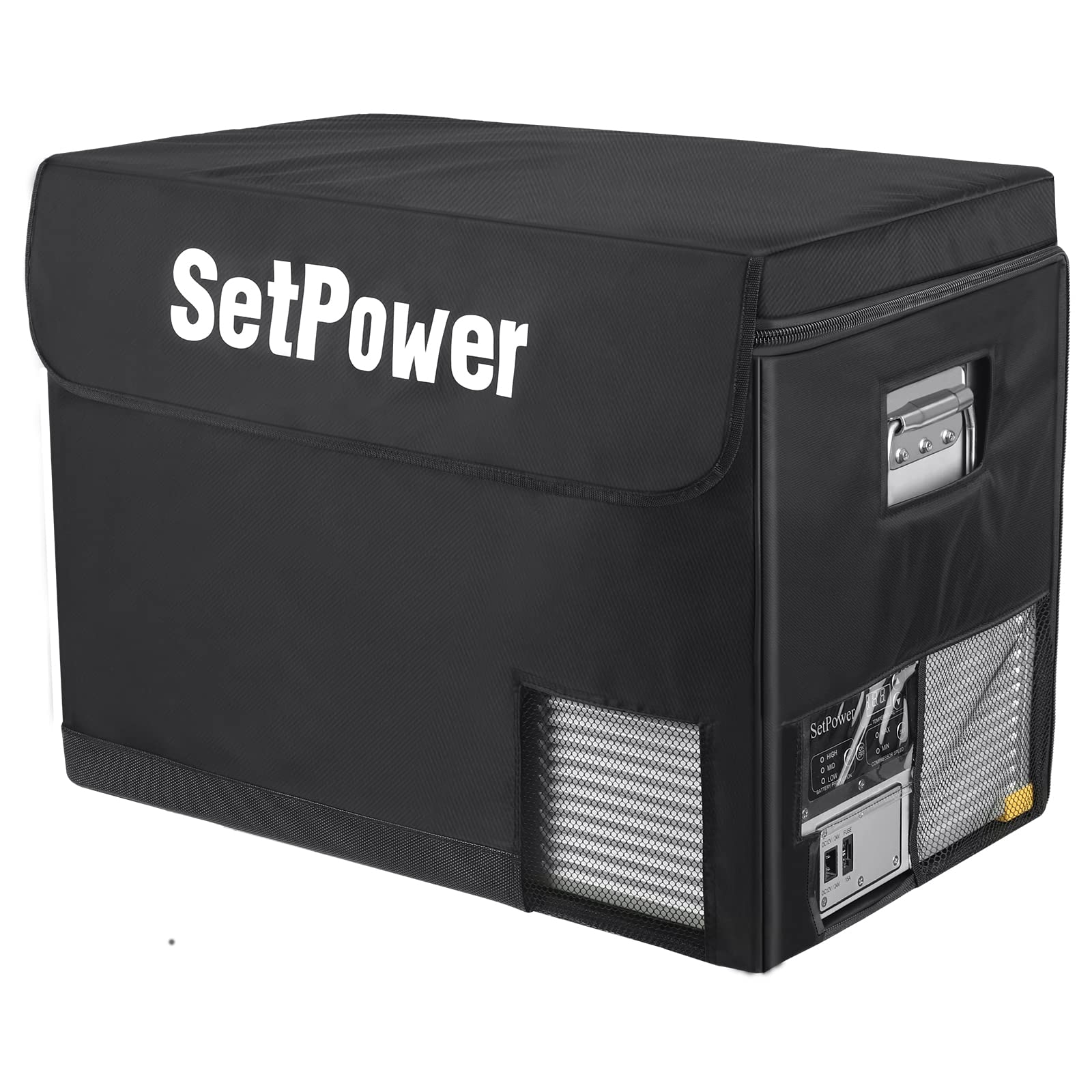 SetPower RV45S 47-Quart Insulated Protective Cover - 12V Portable Refrigerator Transit Bag for Camping, Road Trips & Outdoor Adventures