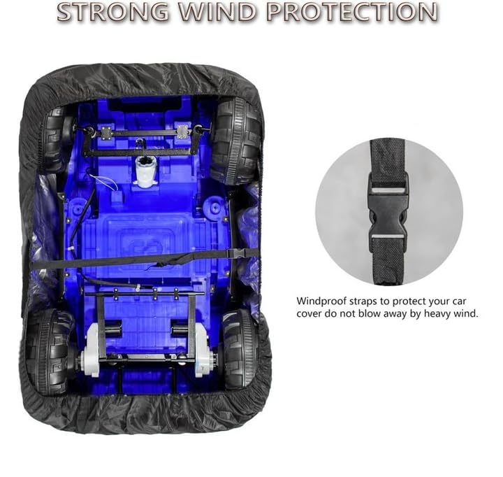 Kids Ride On Toy Car Cover - Heavy-Duty 600D Waterproof Oxford Fabric - Universal Fit All-Weather Protection for Electric Toy Vehicles - Perfect for Outdoor Storage, Rain Protection & Dust Prevention