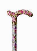 Elegant Slimline Extending Chelsea Boots in Pink Floral Print - Perfect for Spring Outfits, Casual Wear & Date Nights