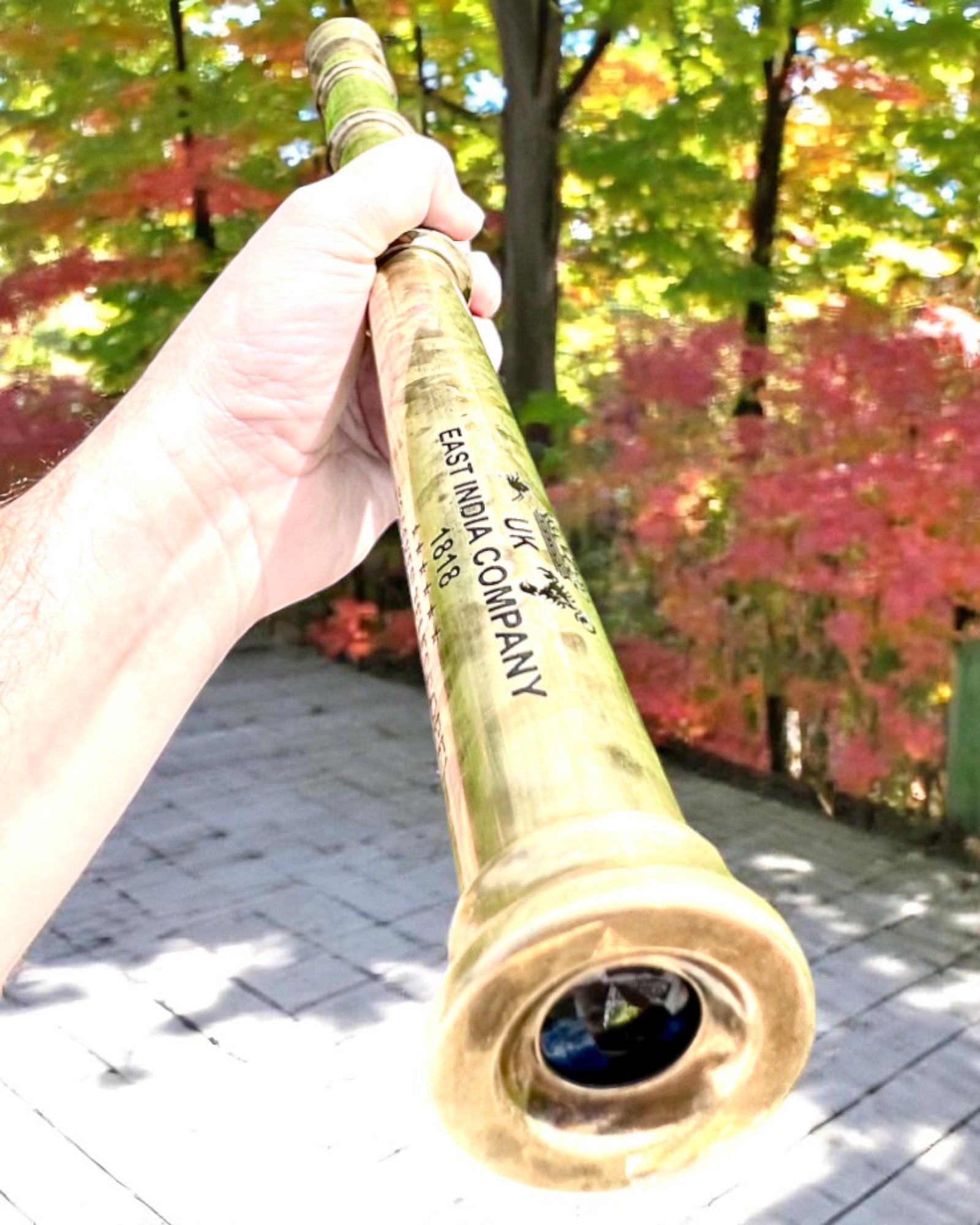Royal Spyglass Voyager 1818 - Premium Brass Telescope (83cm) with Genuine Leather Case | Handcrafted Collector's Edition | Custom Engraving Gift Option | Perfect for Nautical Decor, Stargazing & Historical Reenactments
