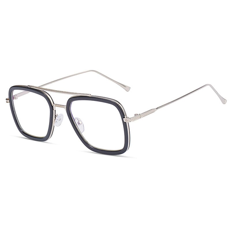 Roy Square Anti Blue Light Glasses for Women & Men - Computer Reading Glasses with UV Protection - Reduce Eye Strain for Gaming, Office Work & Screen Time