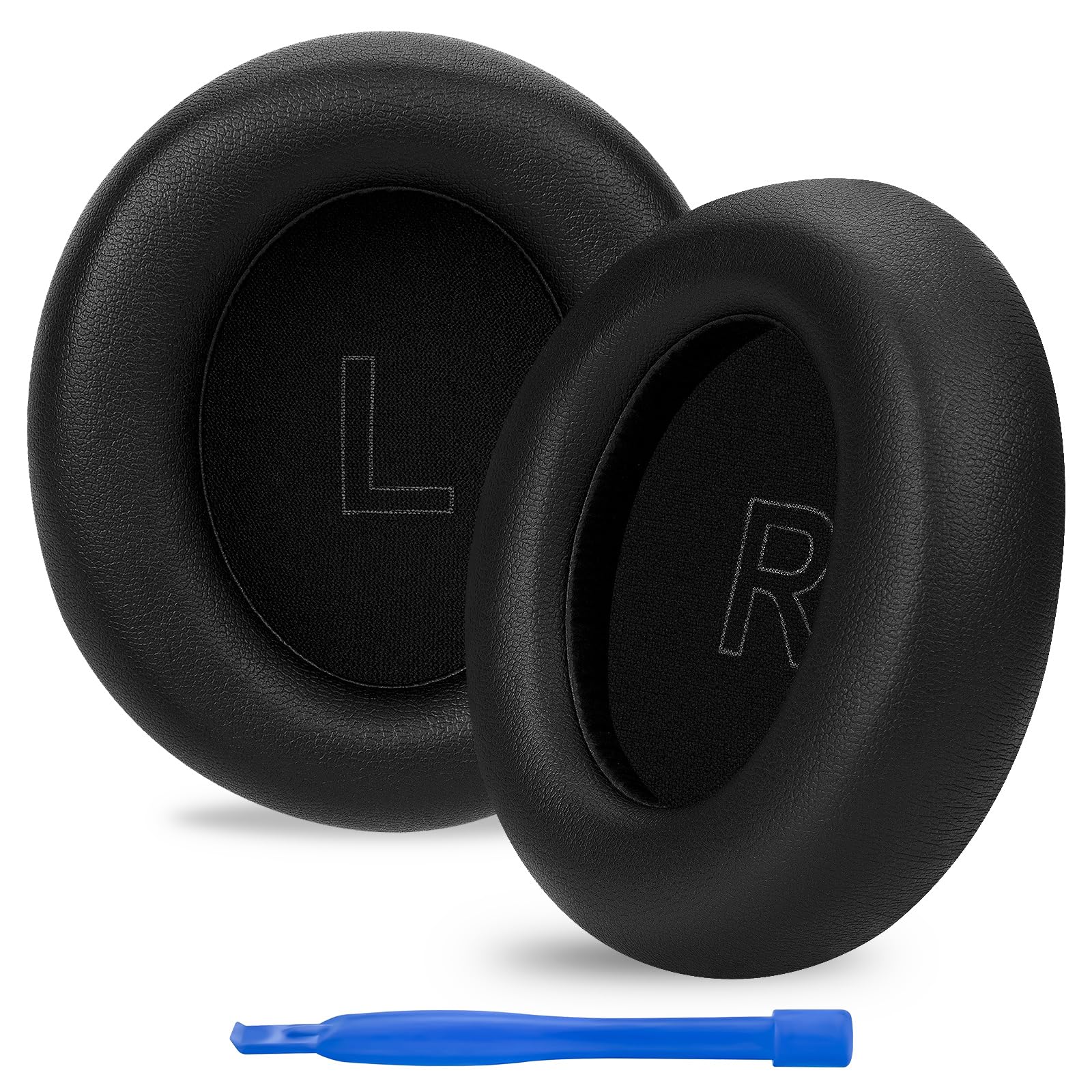 Anker Soundcore Life Q30/Q35 Replacement Ear Pads - Premium Protein Leather Ear Cushions & Headphone Earpads (Black) - Comfort Upgrade for Noise Cancelling Headphones - Perfect for Travel, Work & Gaming