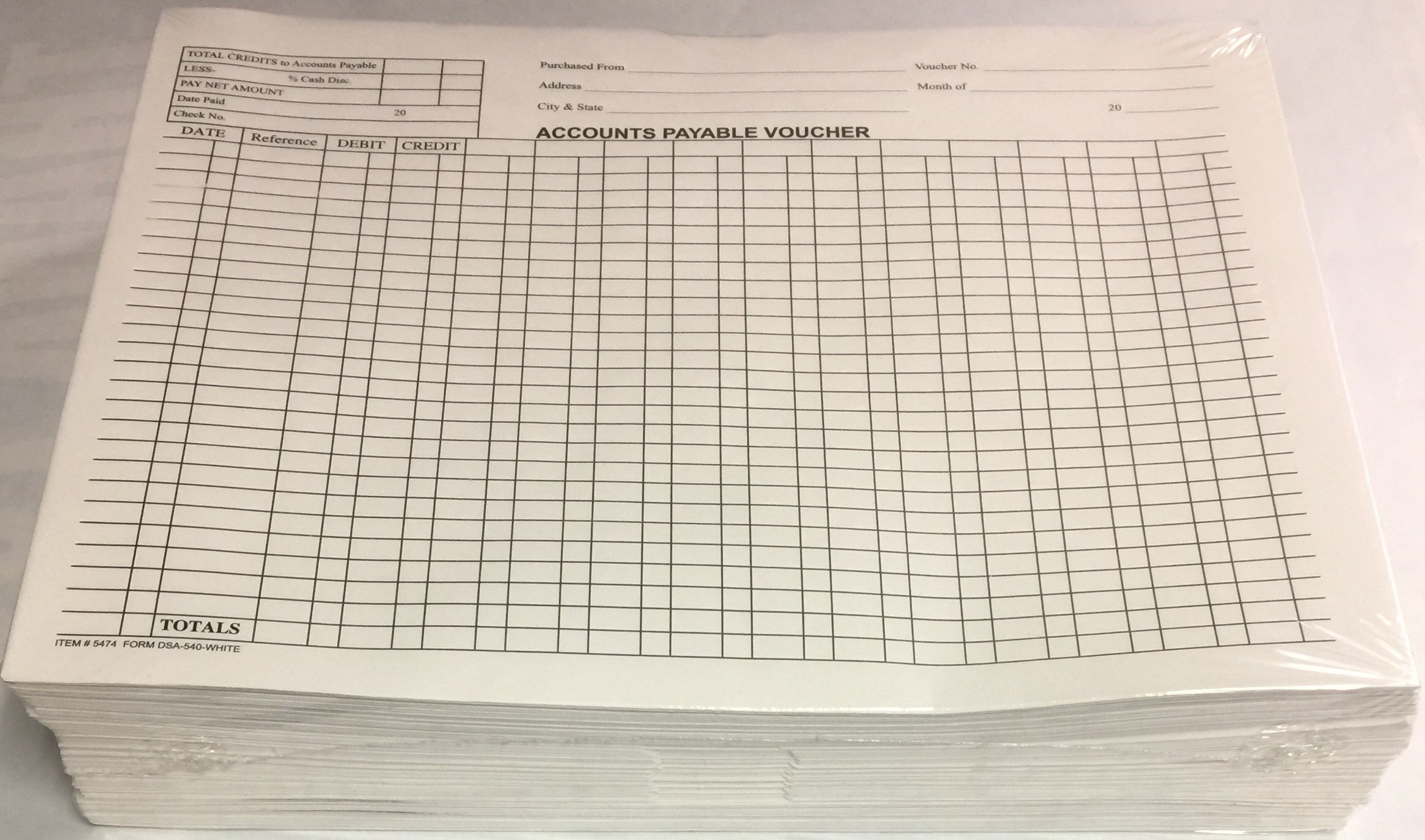Accounts Payable Voucher Envelopes - White (500/Box) - Secure Business Payment Documentation & Record Keeping for Offices, Accounting & Financial Departments