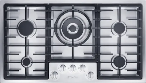 Miele KM 2357 89.2cm 4-Burner Gas Cooktop with Continuous Cast Iron Grates - Perfect for Modern Kitchens & Professional Cooking