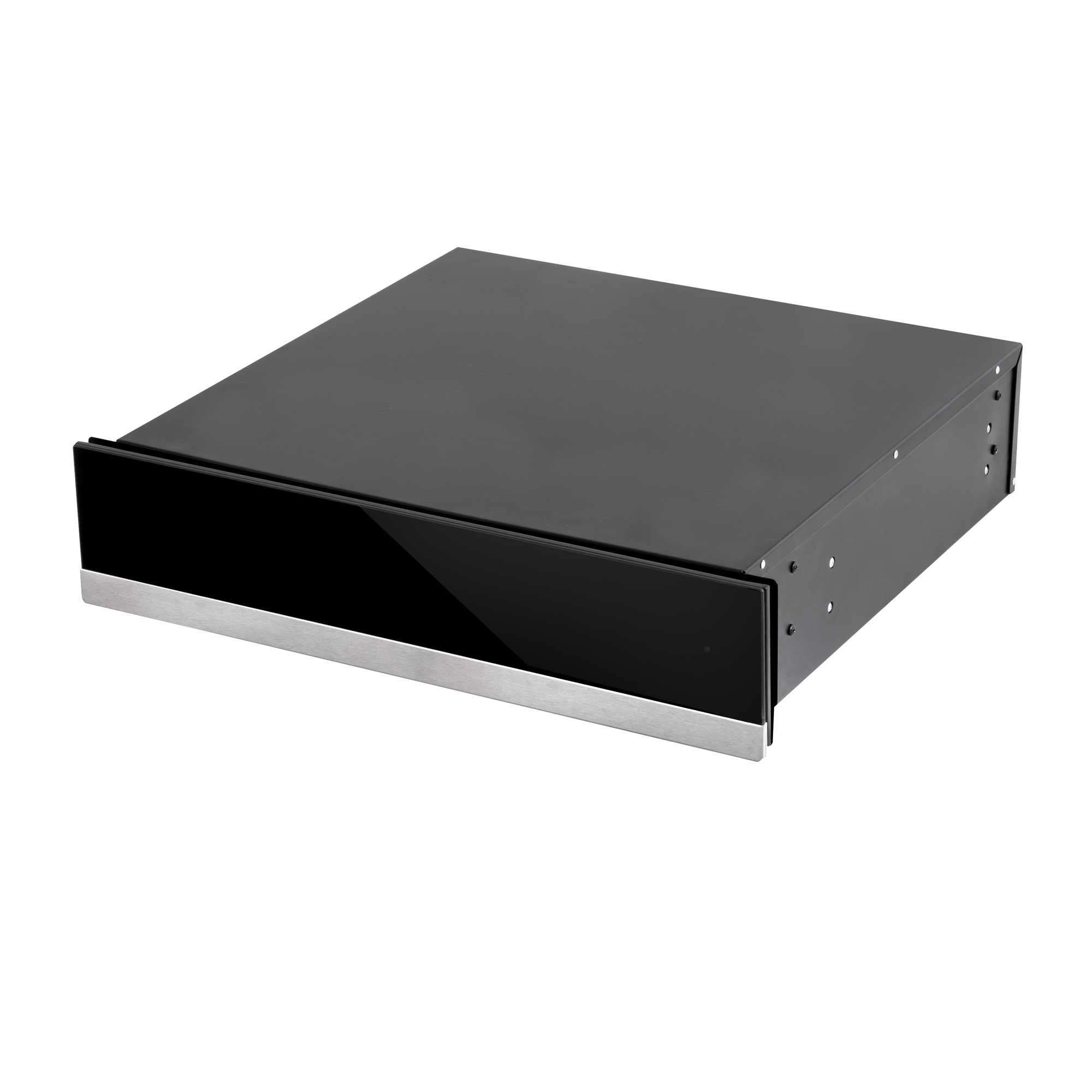 Baridi 60cm Built-In Warming Drawer with Push-to-Open Technology, Anti-Slip Mat - Black/Stainless Steel (DH202) - Perfect for Kitchen, Restaurant & Buffet Food Warming
