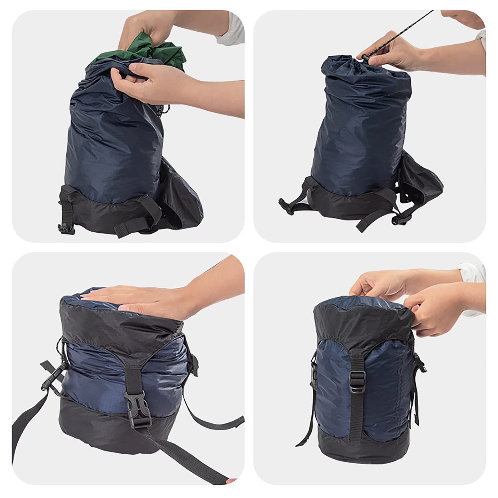 Lightweight Nylon Compression Sack for Sleeping Bags - Waterproof Camping Gear Organizer for Backpacking, Hiking & Travel | Perfect for Outdoor Adventures & Space-Saving Storage