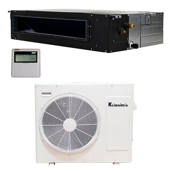 12,000 BTU Klimaire 19 SEER Light Commercial Ducted Recessed Inverter Heat Pump System 208-230V - Perfect for Small Offices, Retail Stores & Restaurants