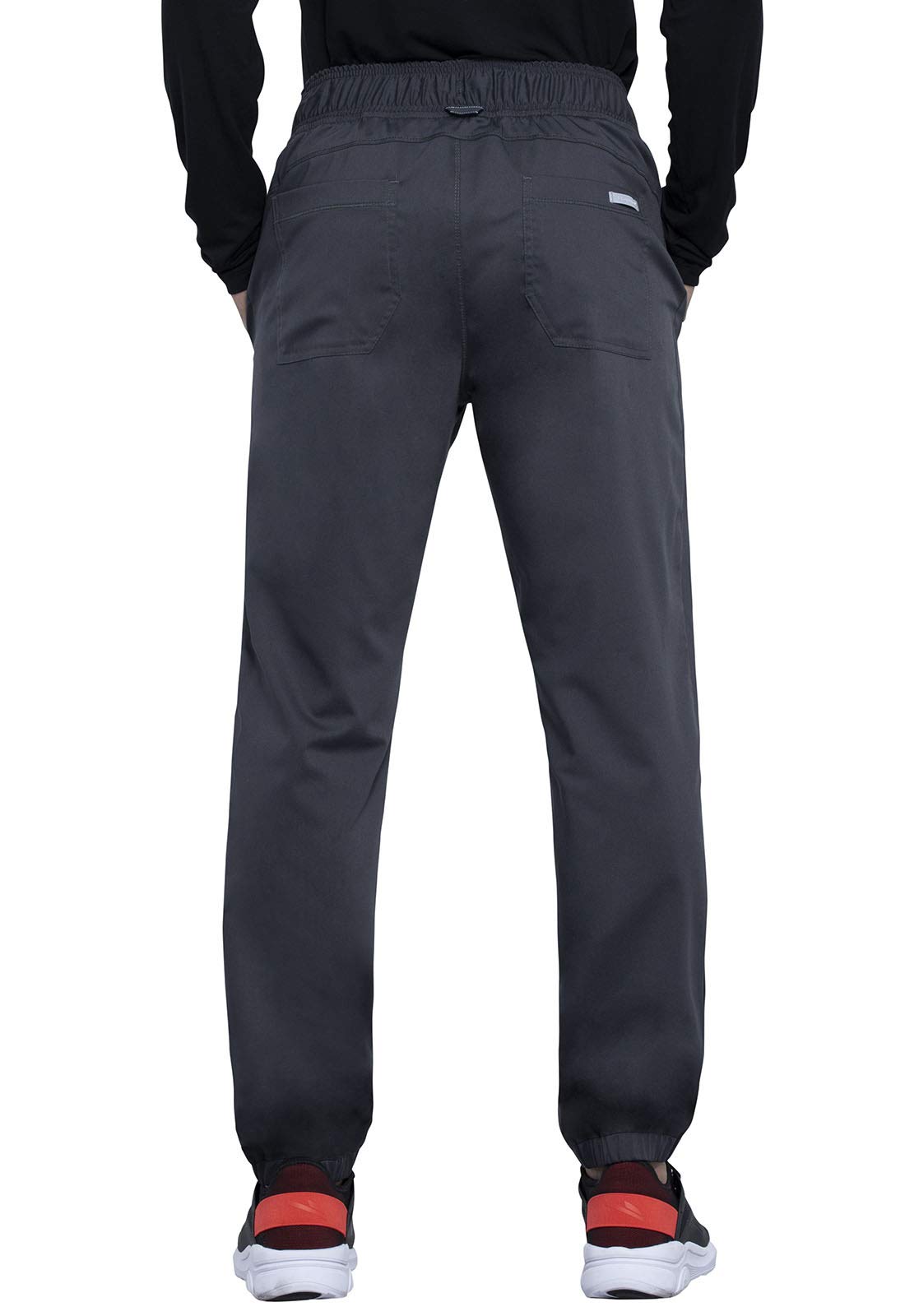 Cherokee Men's Scrubs Pants - Natural Rise Jogger with Zip Cargo Pockets WW012 | Comfortable Medical Workwear for Doctors & Nurses | Hospital & Clinic Uniforms