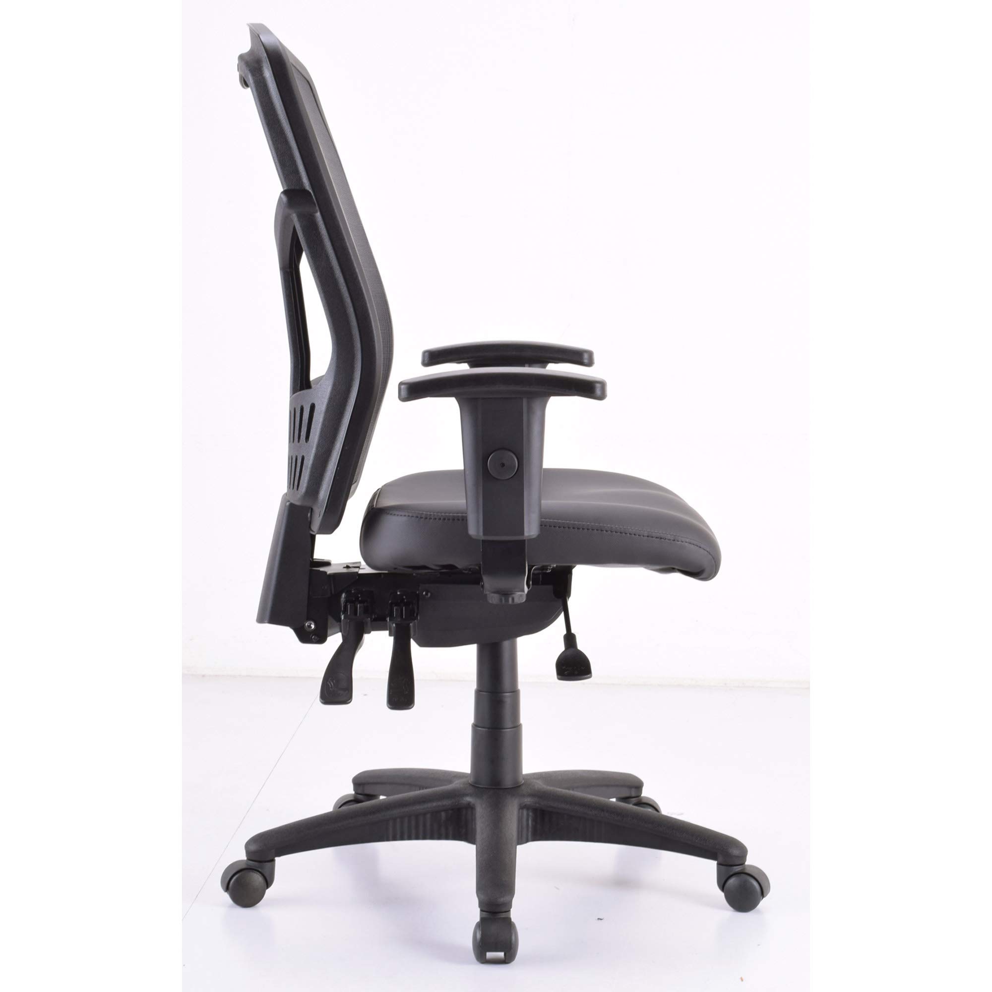 Lorell High Back Executive Office Chair - Ergonomic Mesh Back & Adjustable Height - Perfect for Home Office, Conference Rooms, and Workstations