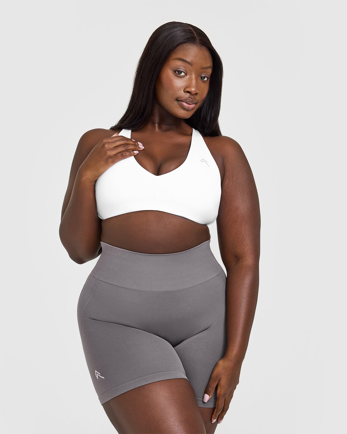 Seamless Wireless Micro Bralette for Women - Comfortable Soft White Sports Bra for Yoga, Gym & Everyday Wear