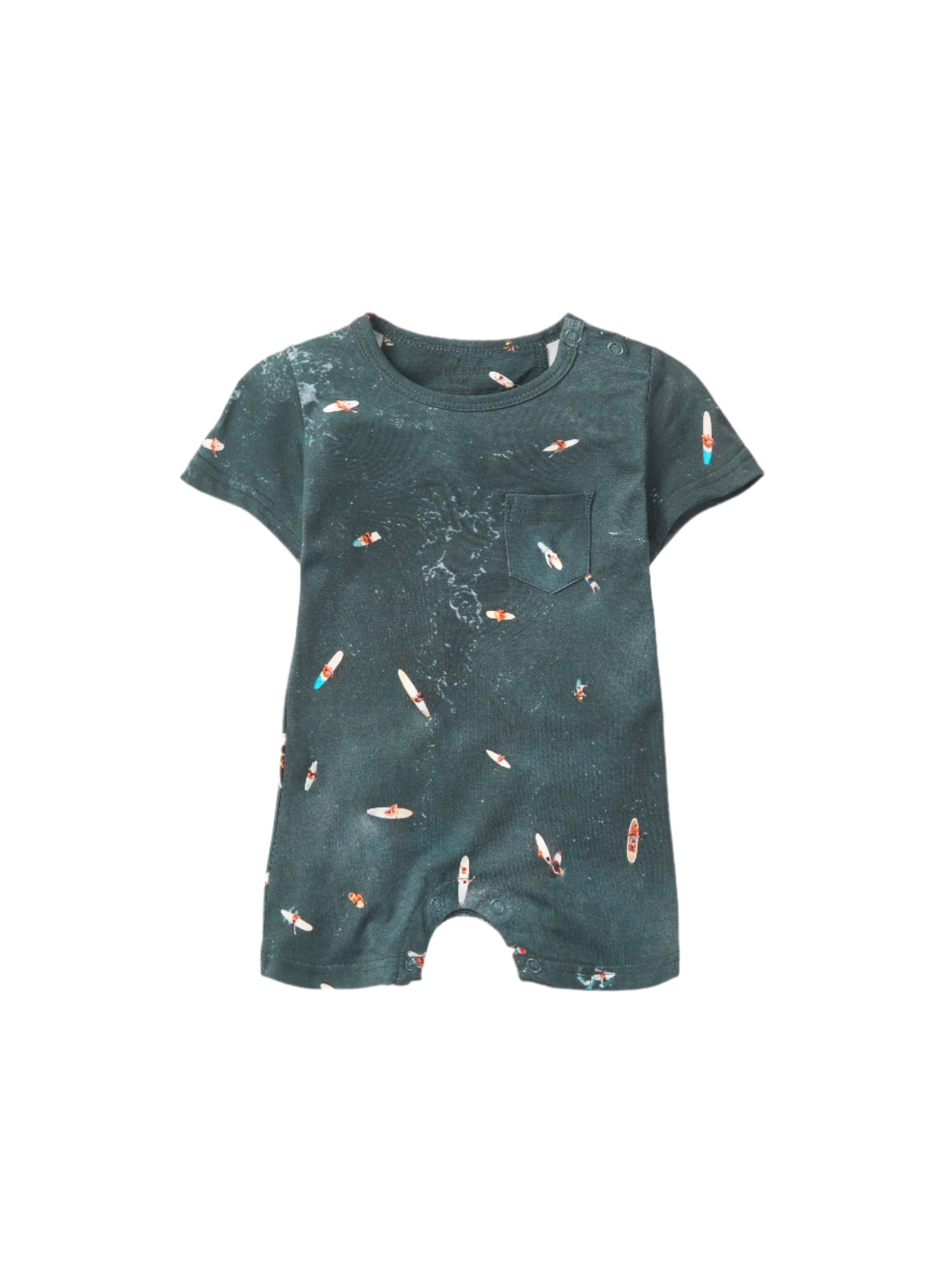 Surf Squad Shortie Romper - Stylish & Comfortable Baby Girls' One-Piece Swimsuit for Beach, Pool & Summer Play